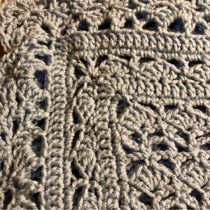 Light Blue Handmade Heirloom Afghan